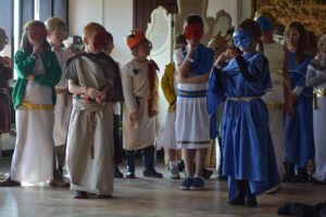 Children on a Roman theme day at Kent Life